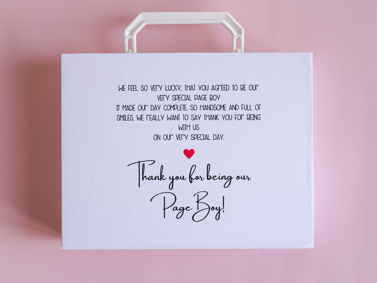 Personalised A5 page boy/flower girl