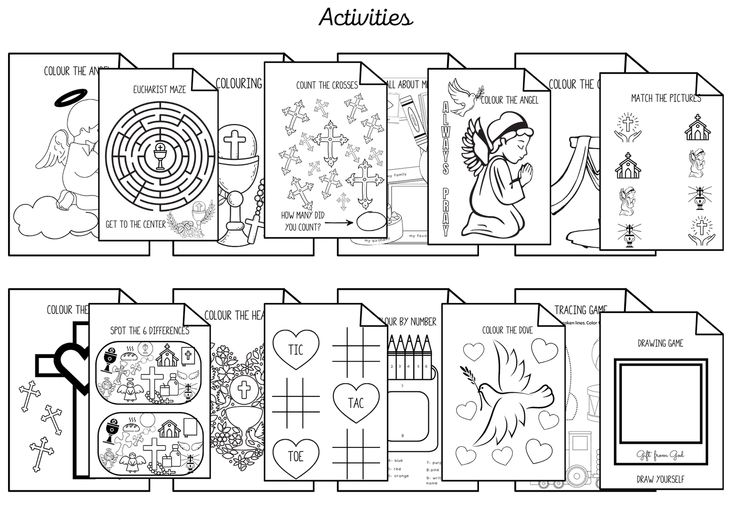 Baptism Colouring Book